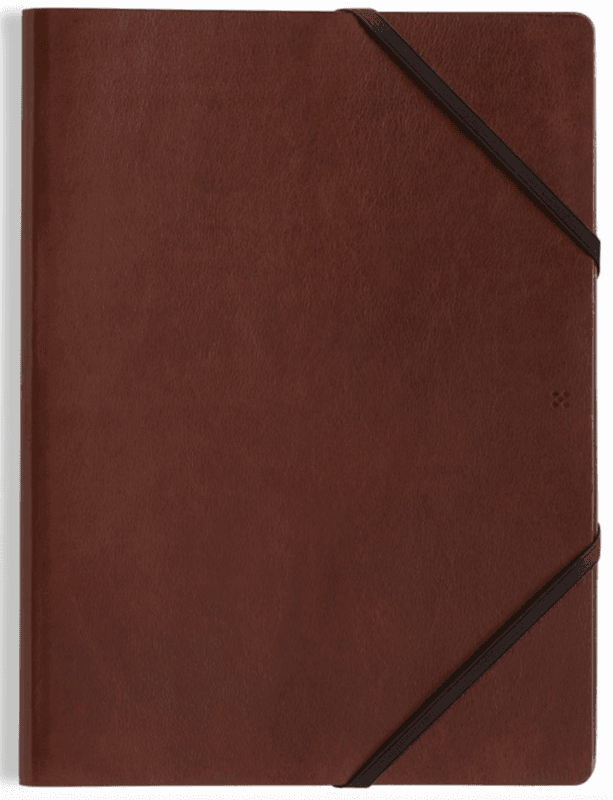 LGNDR Skinn mappe Chestnut A4