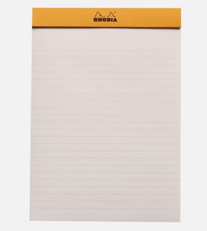 Rhodia Premium Pad Linjer, stiftet A5