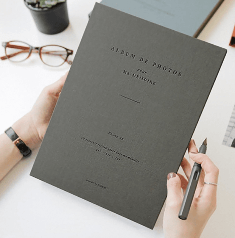 Iconic Fotoalbum, Khaki Grey