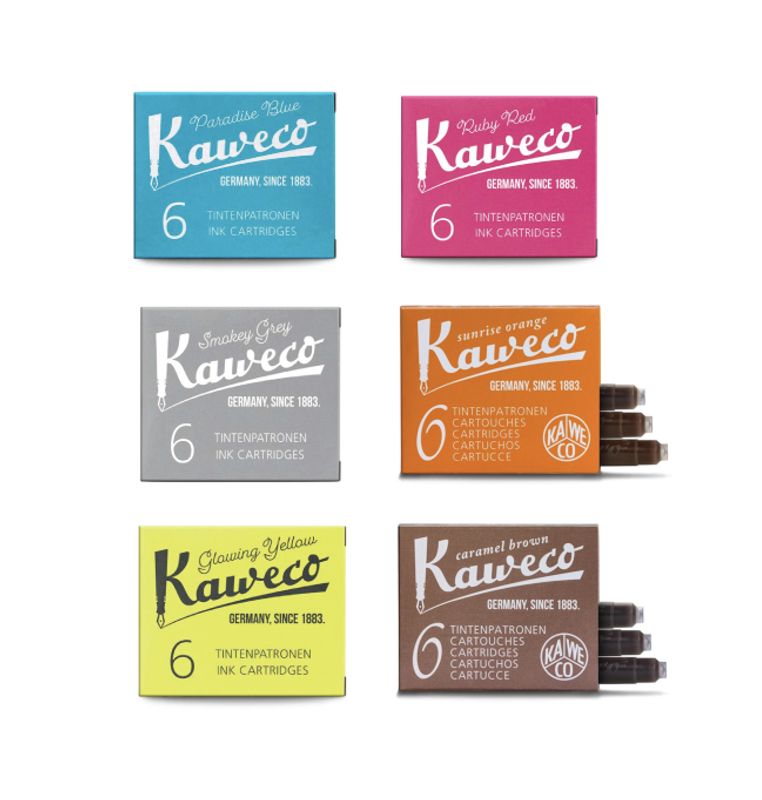 Kaweco Blekkpatroner, ulike farger