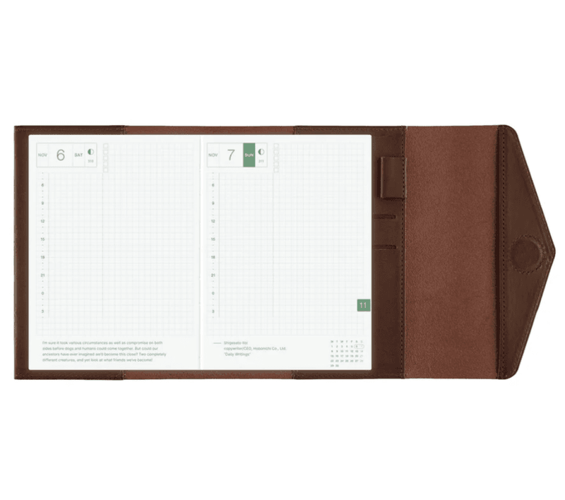 HOBONICHI Cover Glow Chianti Leather A6