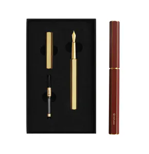 Hovedbilde Ystudio Classic Revolve Messing Fyllepenn, R&oslash;d