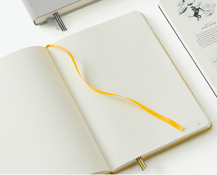 Monocle By Leuchtturm Hard Notebook B6, Dotted Olive