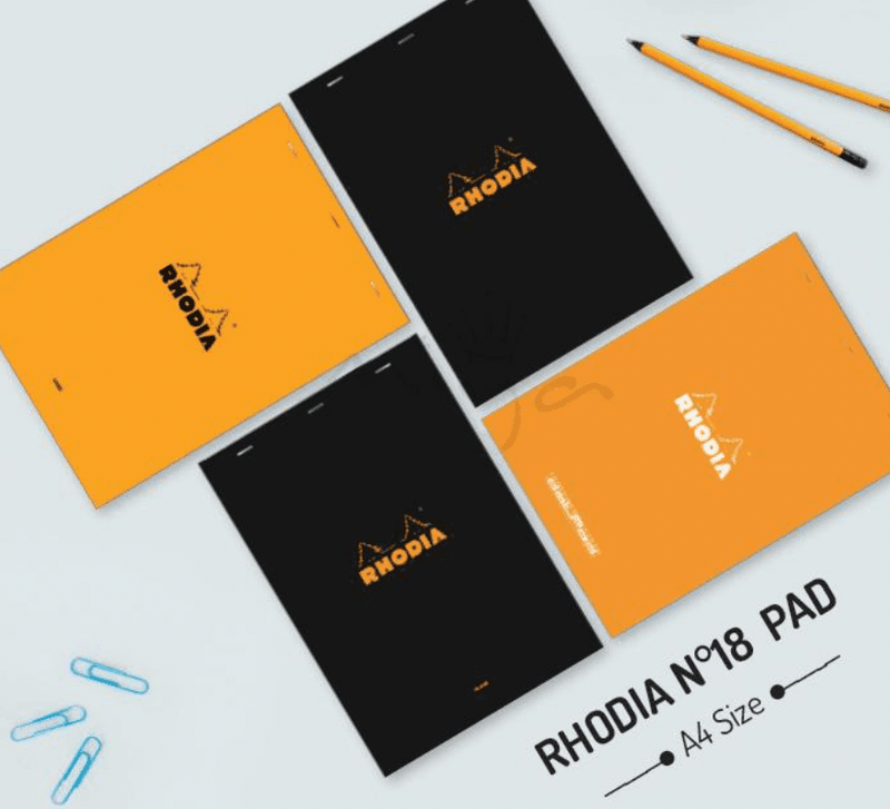 Rhodia Pad Ruter, stiftet A4