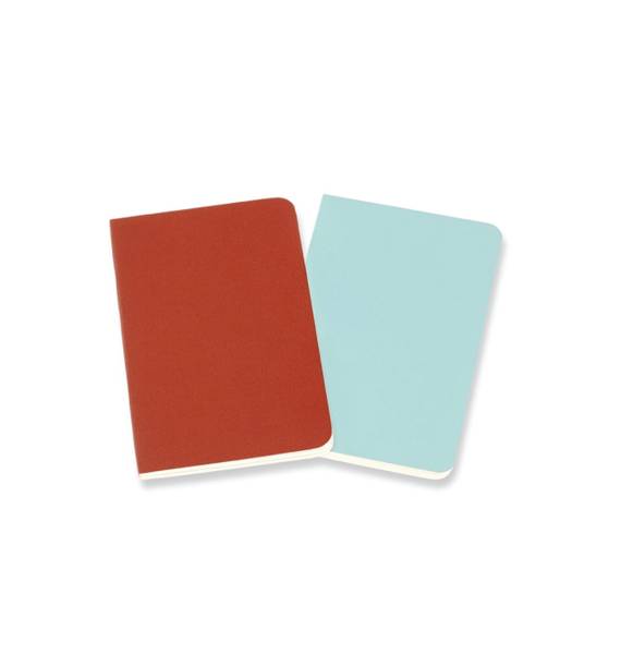 Moleskine Volant Notatbøker Rød/ lyseblå 2pack XS, Linjert LUSH DIVE AS