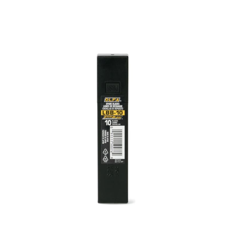 HMM OLFA 18 mm Ultra Sharp Black Blades, 10 per pack