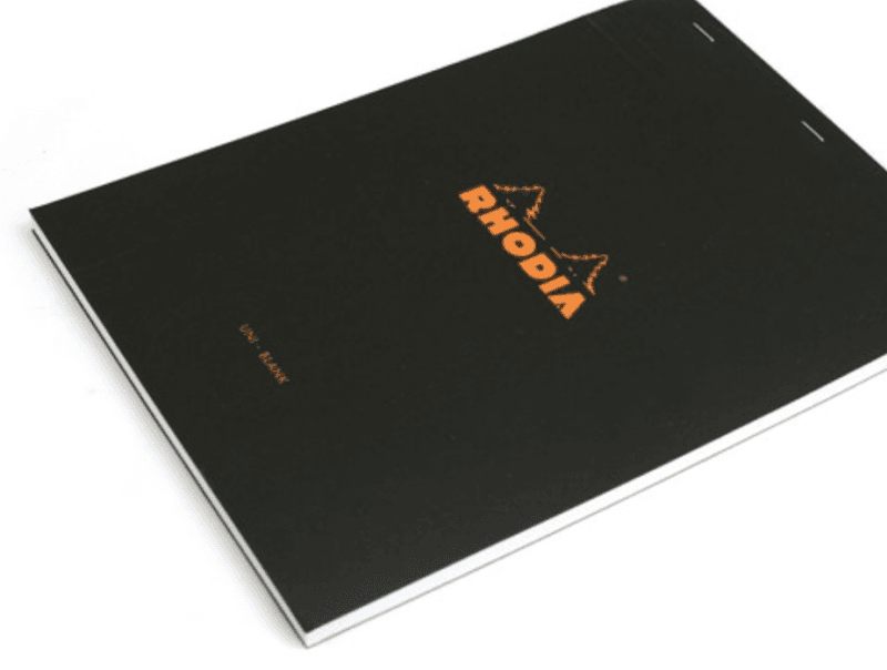 Rhodia Blank Pad, stiftet A4
