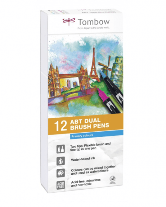 Hovedbilde Tombow 12 stk Dual Brush Pens, primary