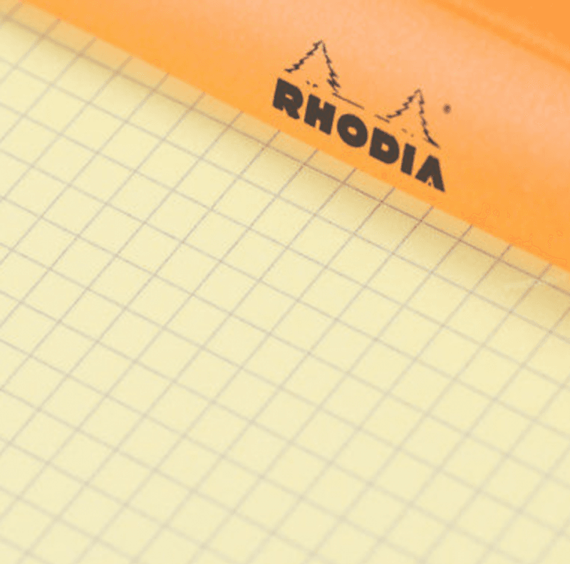 Rhodia Yellow Pad Ruter, stiftet A5