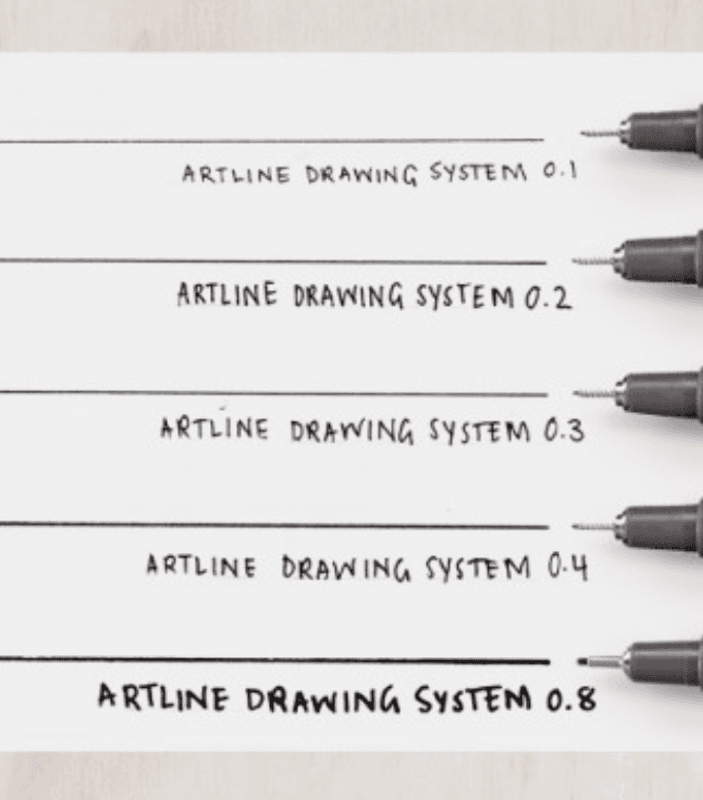 Artline Drawing Pen Fineliner, ulike str