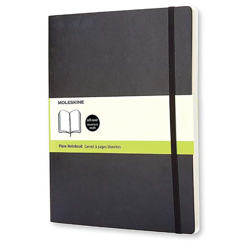 Moleskine Classic Soft/ Hardcover Notatbok XL, Plain
