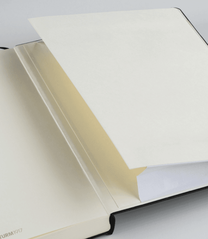 LT Notatbok Plain A6, Sort Hard/ Softcover