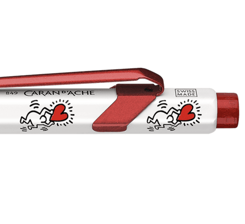 Caran D´Ache KEITH HARING Ballpoint Pen 849, White Limited Editi