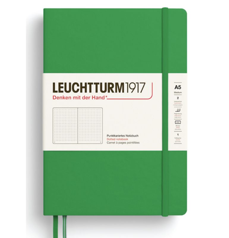 LT Notebook A5 Hardcover, Spring Leaf