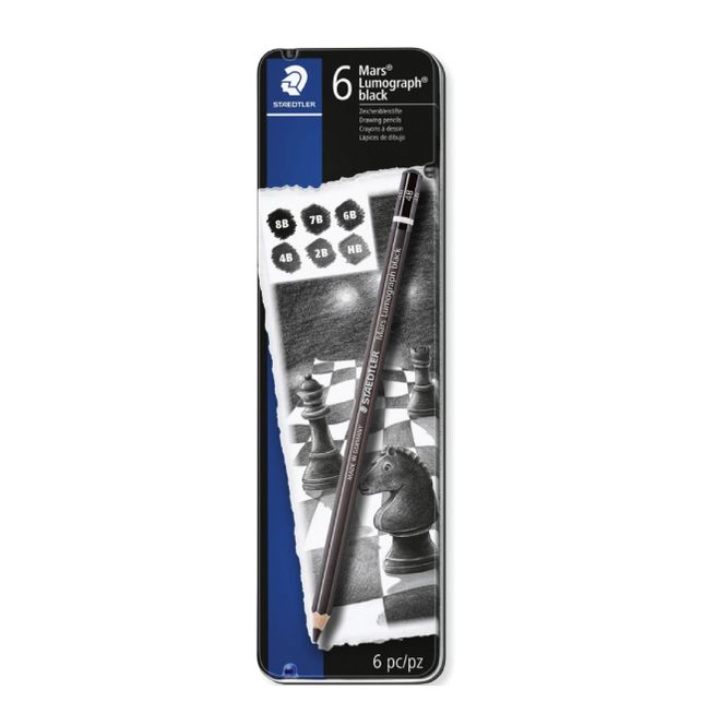 Hovedbilde Staedtler Mars Lumograph Black, 6 stk