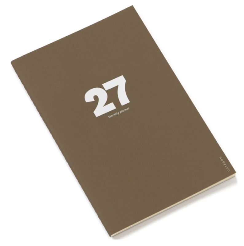 Octagon Monthly Planner PLUS Cappuccino 2027, A4 