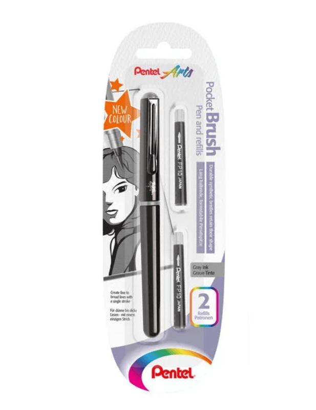Pentel Pocket Brushpen Refills 4 patroner