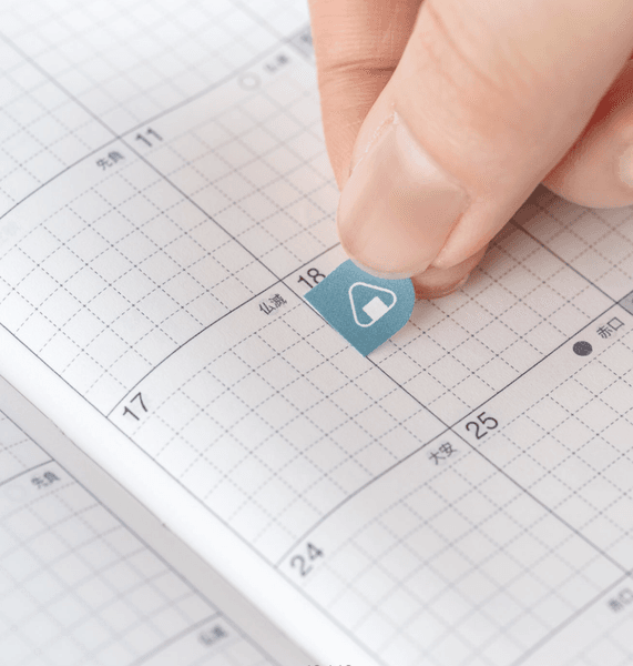 HOBONICHI TSUKI no IRO Sticker Set Schedule