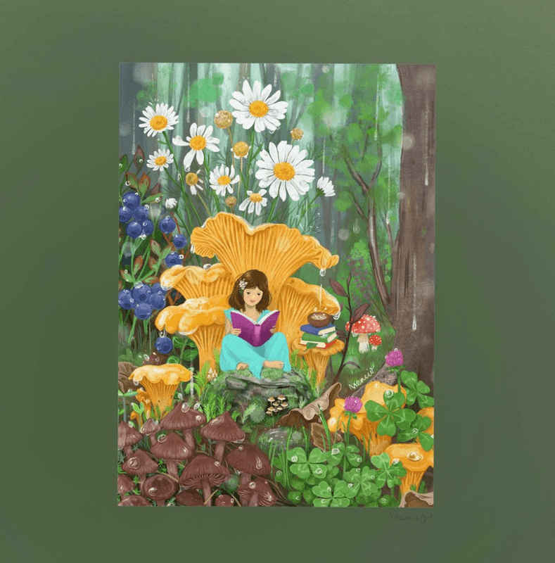 Memio Foldekort m konvolutt SKOGENS GULL