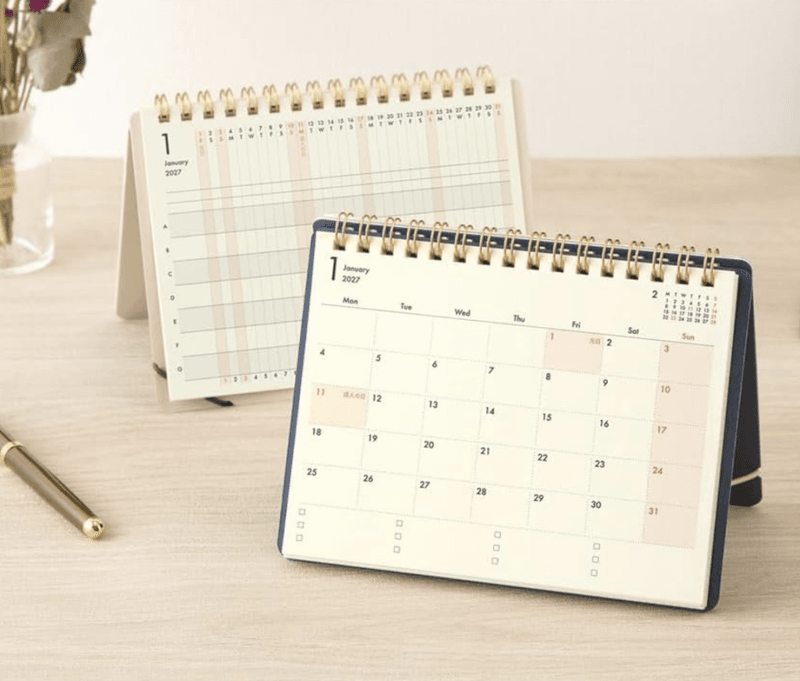 Midori Diary Plus Stand Diary 2027 B6