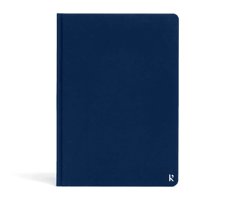 KARST Notatbok STONEPAPER Navy A5, Plain Hardcover