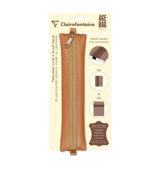 Hovedbilde CF Leather Pencil case for notebooks, Cognac