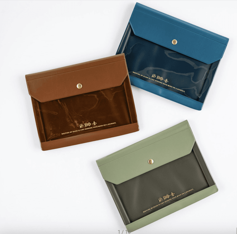 HOBONICHI Alettone Document Case Olive, A6