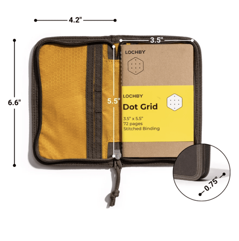 Lochby Pocket Journal Canvas Brown