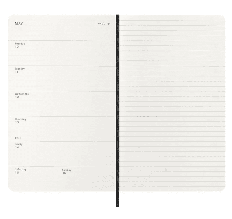 Moleskine SOFT 18 mnd Weekly Notebook 2026/27 Large
