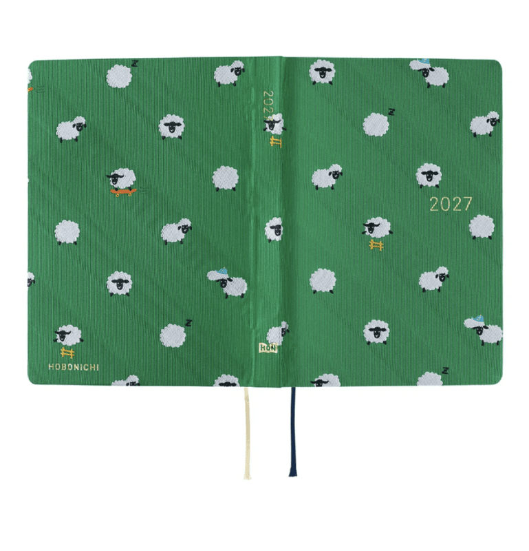 HOBONICHI Techo HON 2027 Bow & Tie Sheep Sheep Sheep A5