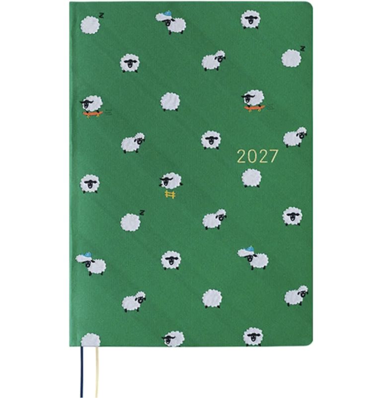 HOBONICHI Techo HON 2027 Bow & Tie Sheep Sheep Sheep A5