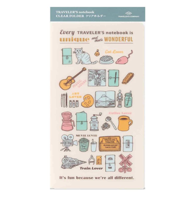 Travelers Notebook 2027 Clear Folder, Regular size