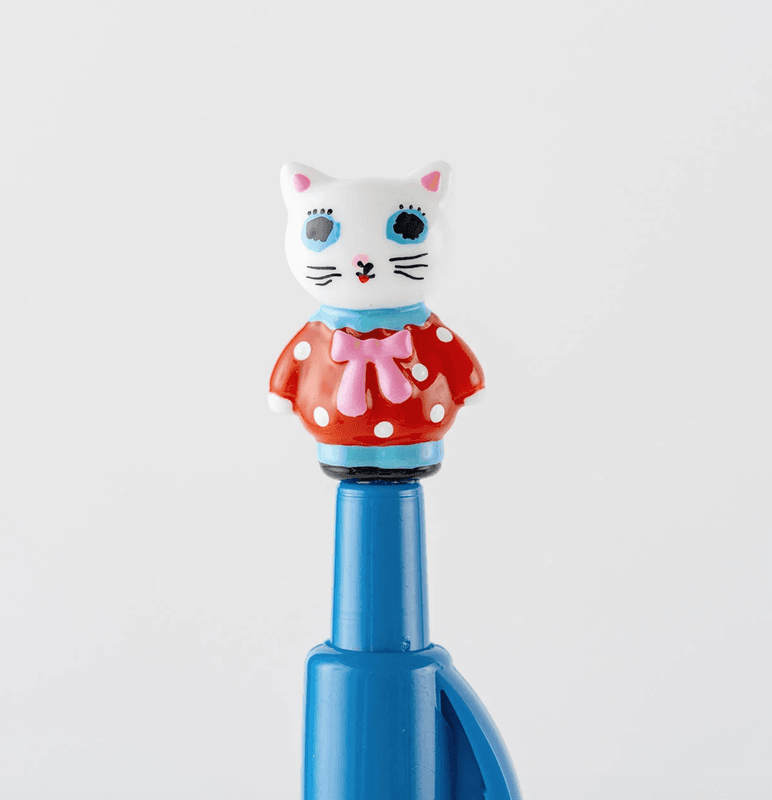 HOBONICHI  Yumi Kitagishi Ballpoint Pen White Cat