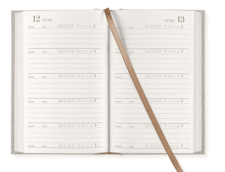 Paperstyle 5-&aring;rs dagbok Pocket, Rough Linen