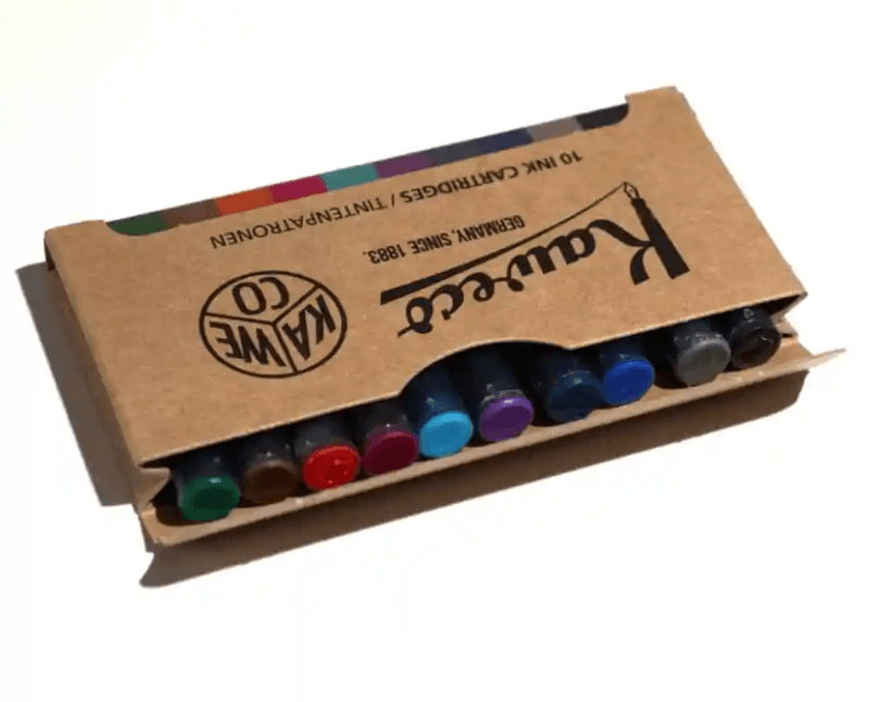 Kaweco Blekkpatroner, 10 ulike farger