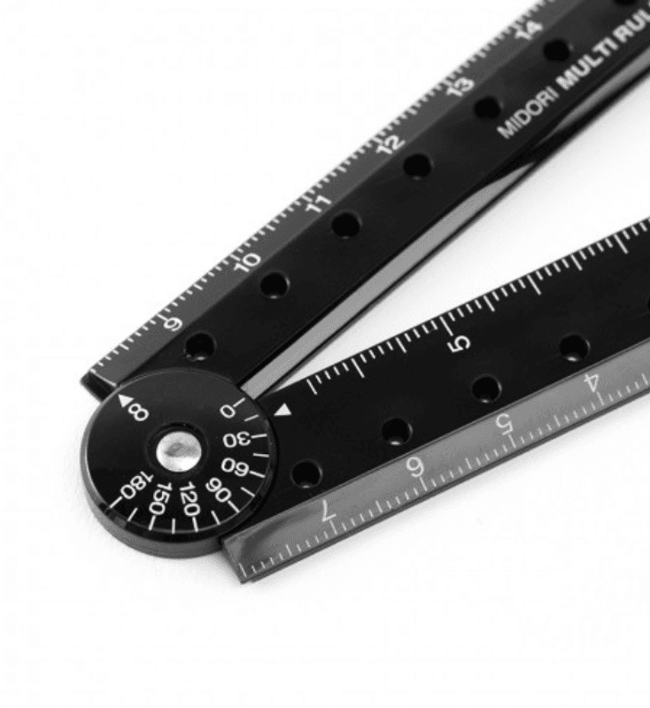 Midori CL Multiple Sammenleggbar Linjal 8/ 16 cm