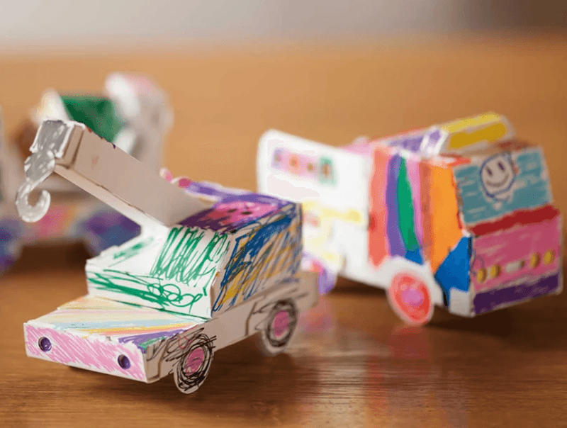 KOKUYO 3D Coloring Book Trucks