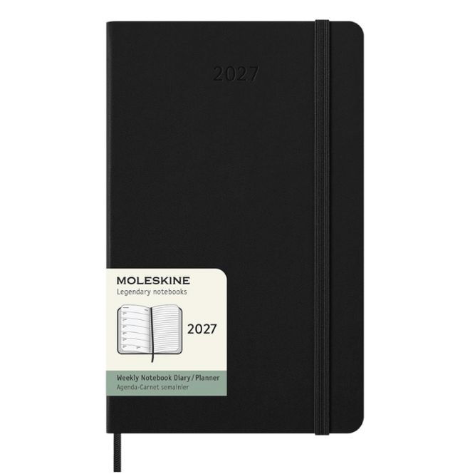 Hovedbilde Moleskine 12 mnd Weekly Notebook L 2027, SOFT