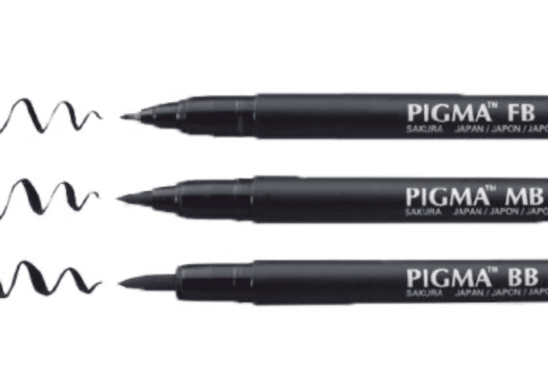 Sakura PIGMA Penner BB, MB og FB Brush