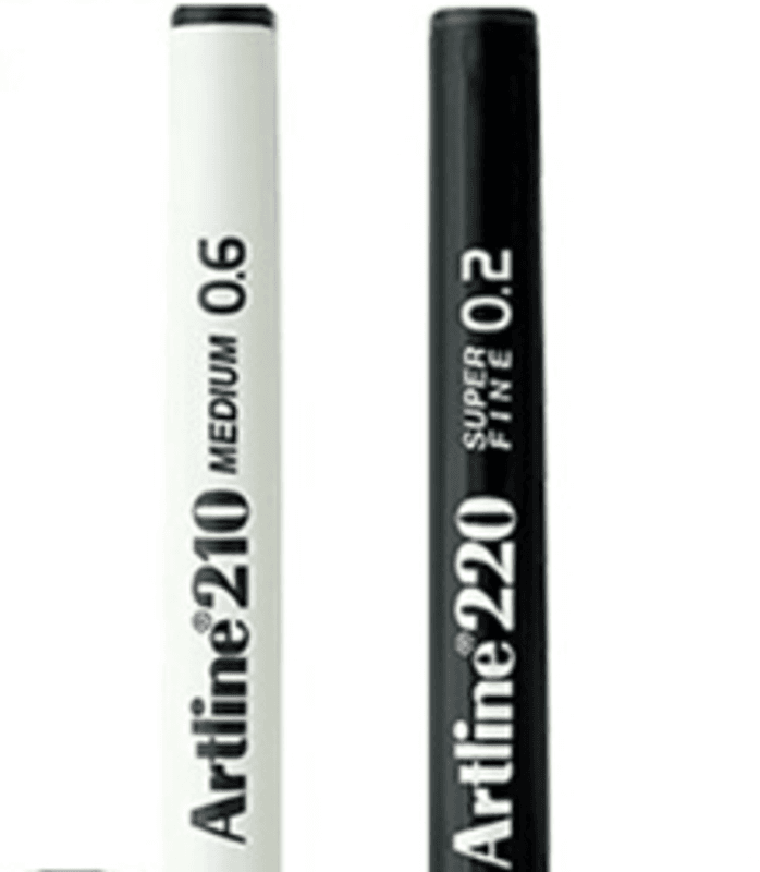 Artline Tusjpenn 02, og 06