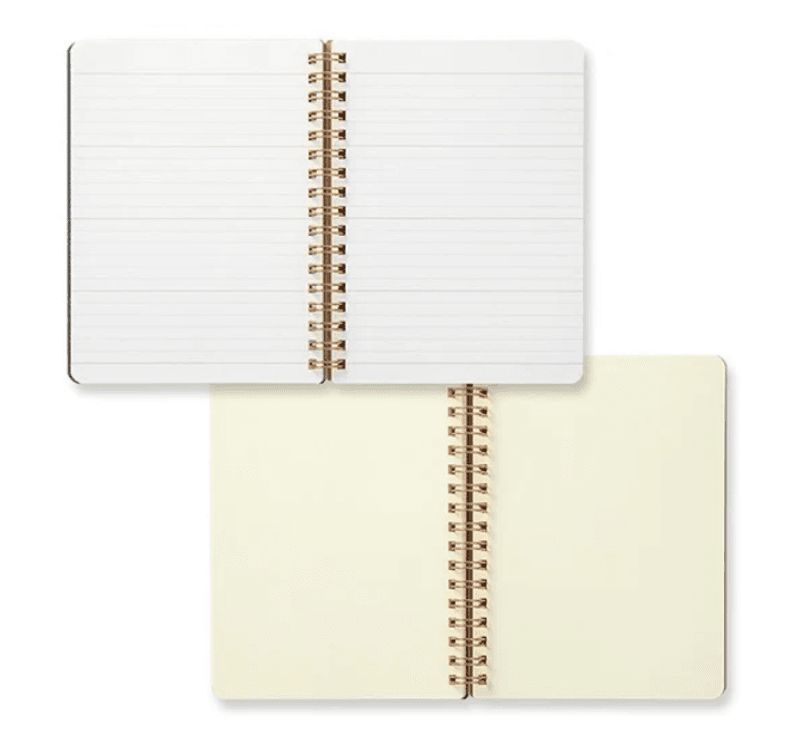 Midori Grain Notatbok B6 Linjer/ Plain