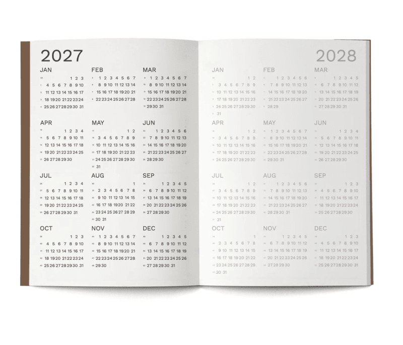 Octagon Monthly Planner PLUS Cappuccino 2027, A4 