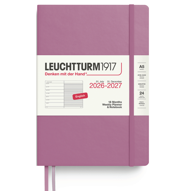 Hovedbilde LT Planner 18 mnd Week and notebook 26/27, Dusty ...