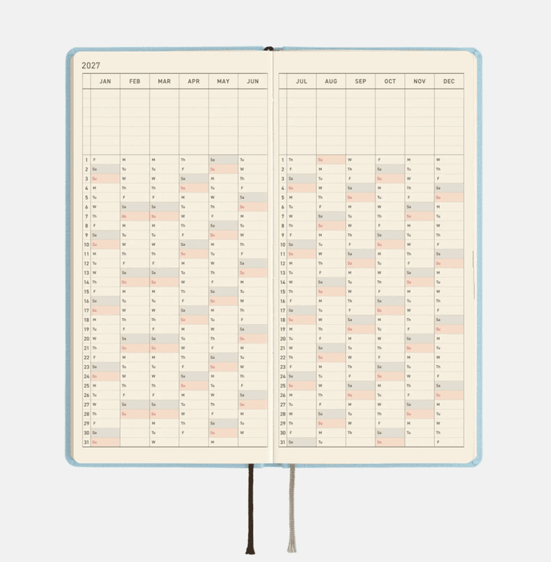 HOBONICHI Weeks 2027 Sea Glass