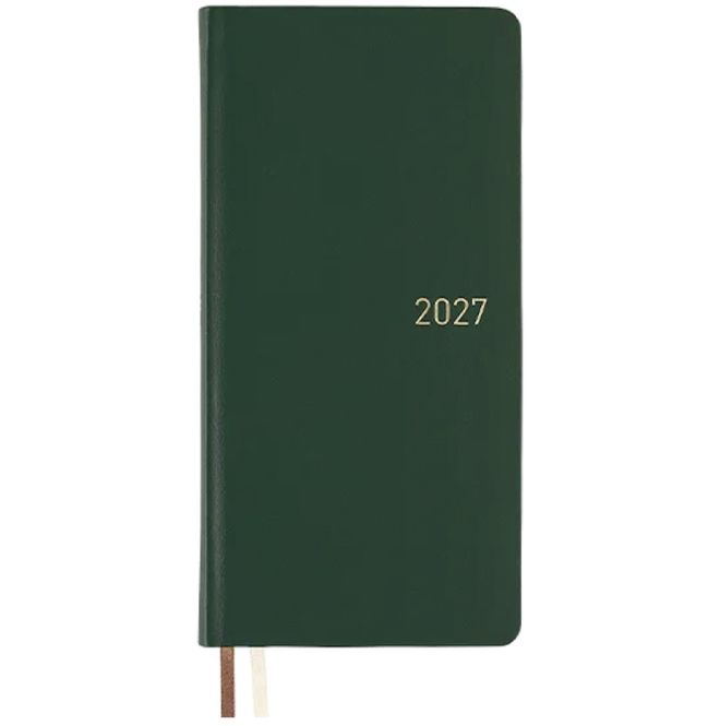 Hovedbilde HOBONICHI Weeks Leather 2027, Forest Green