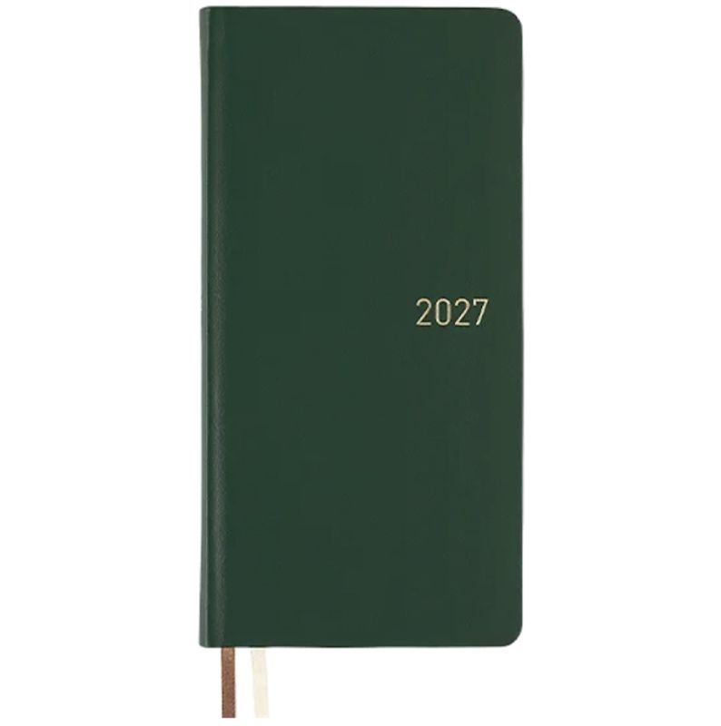 HOBONICHI Weeks Leather 2027, Forest Green
