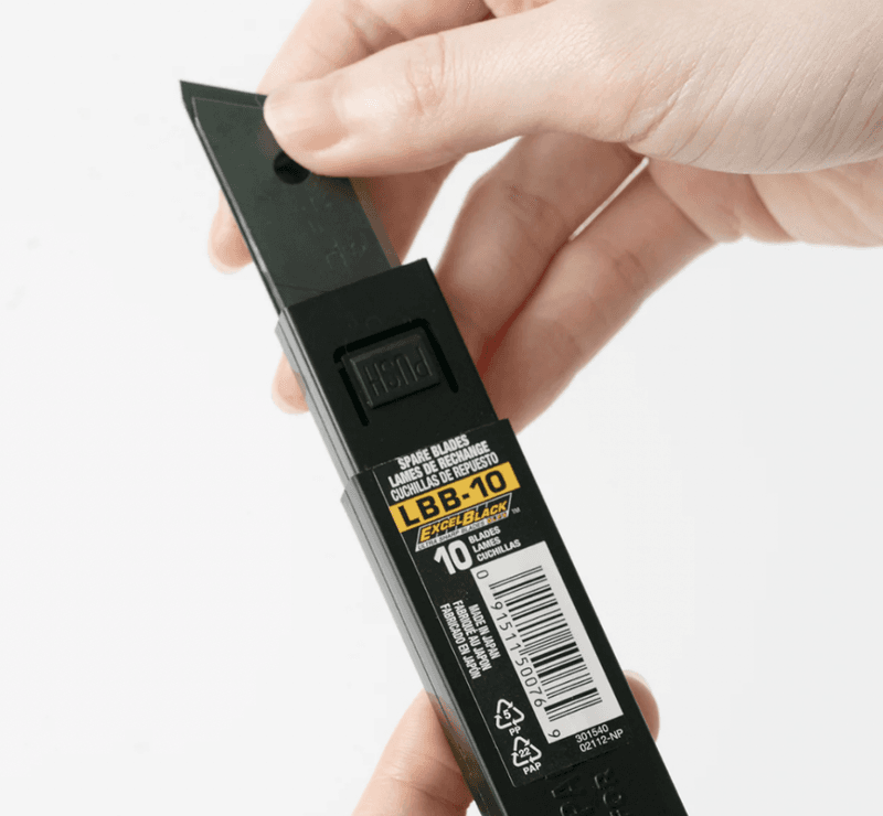 HMM OLFA 18 mm Ultra Sharp Black Blades, 10 per pack