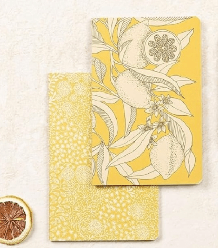 CF Jardin Notatbok  Linjert, Yellow 1