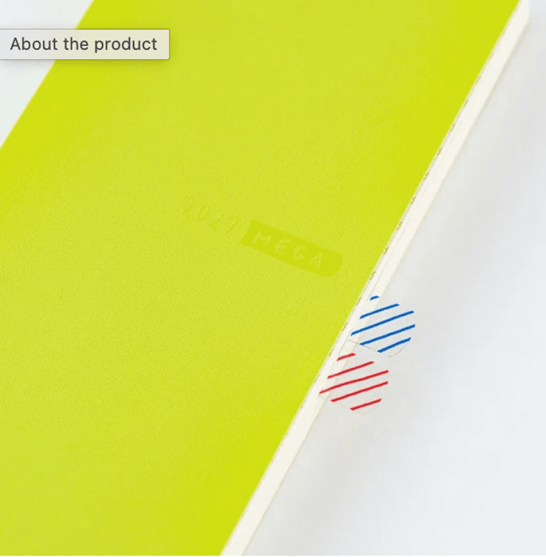 HOBONICHI Weeks SNEAKER 2027 Lime Green