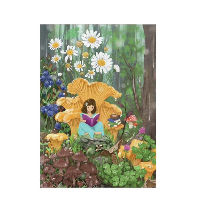 Memio Foldekort m konvolutt SKOGENS GULL